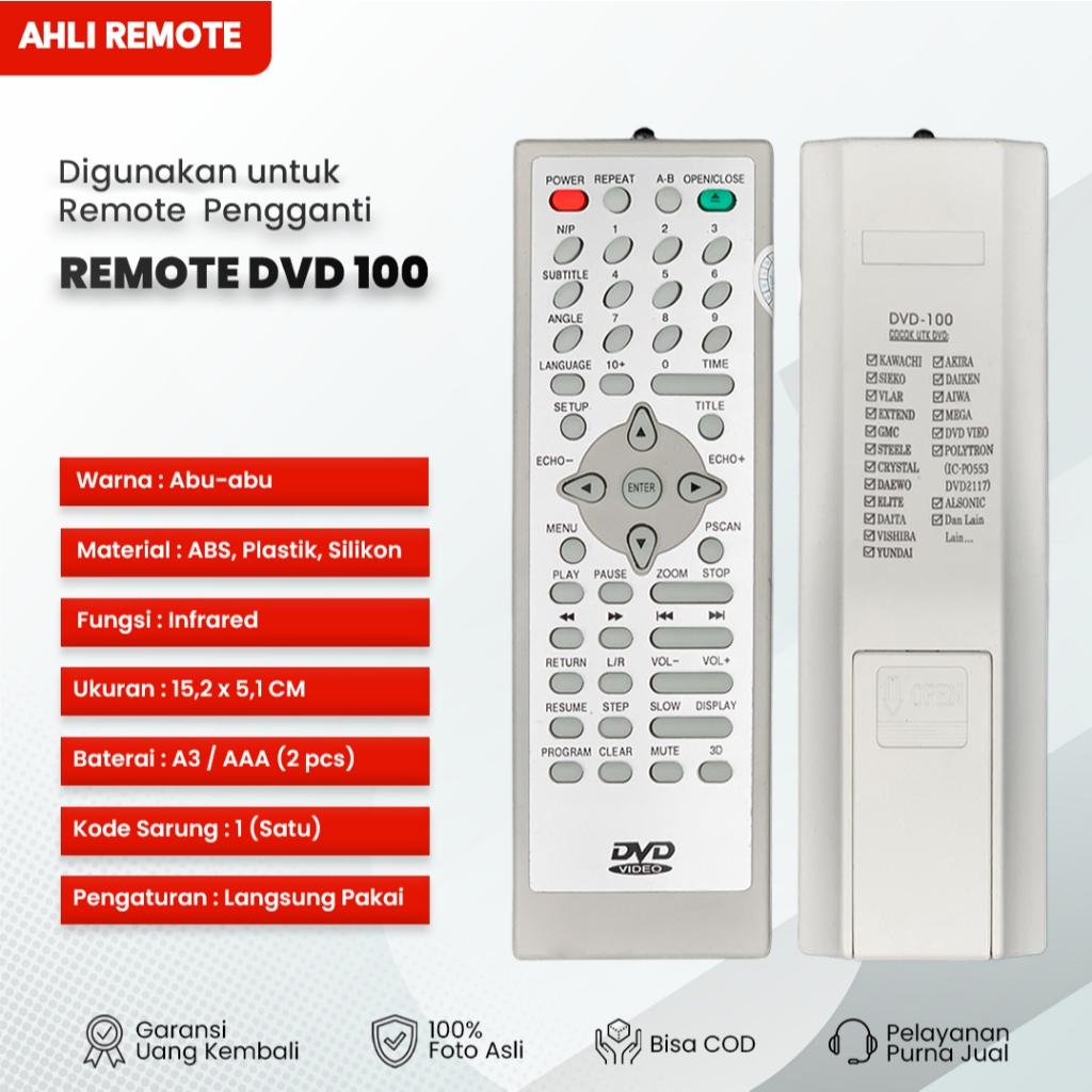 Remot DVD GMC / Remote DVD GMC 100