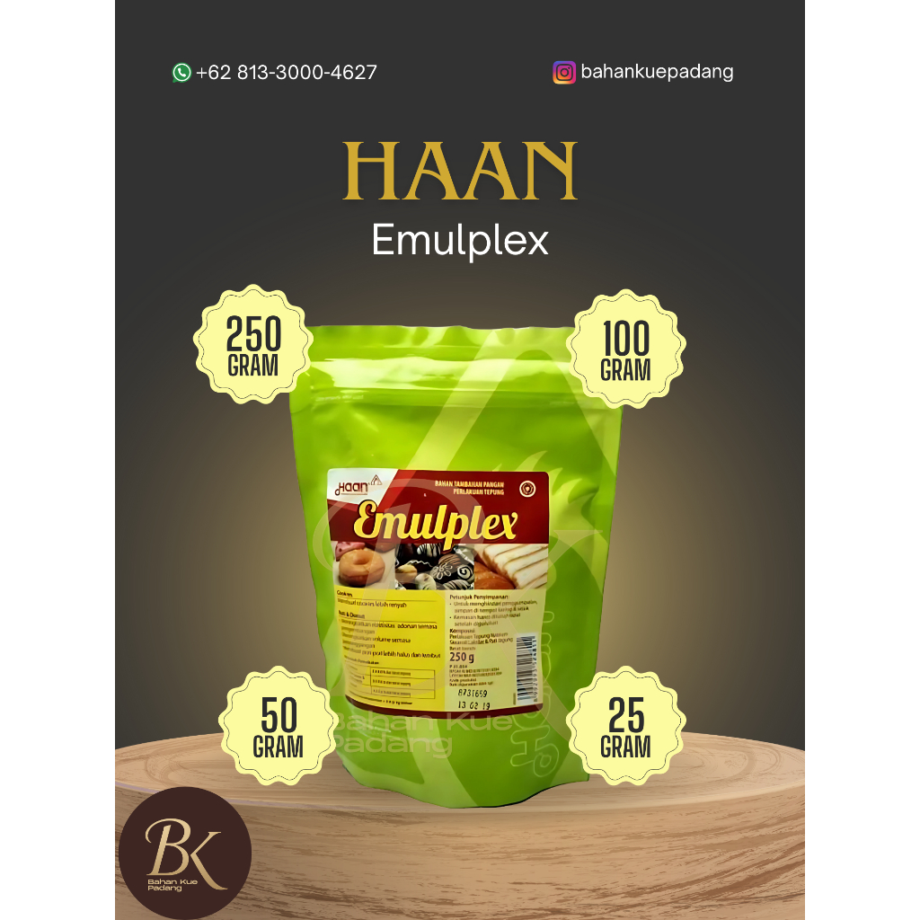 

Haan Emulplex 250g Emplex Perenyah Kue Kering / Emulplex