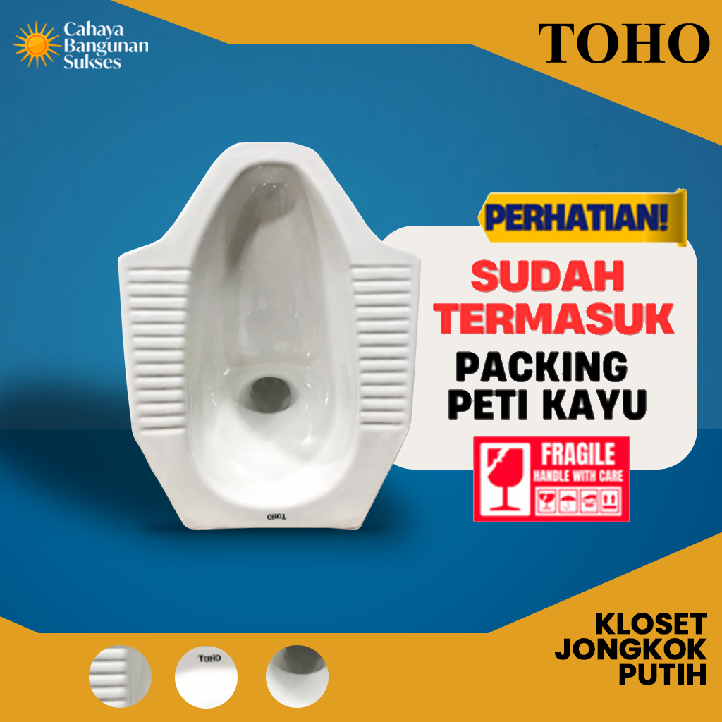 [Packing Peti Kayu] Kloset Jongkok TOHO TERLENGKAP / Closet Jongkok TOHO