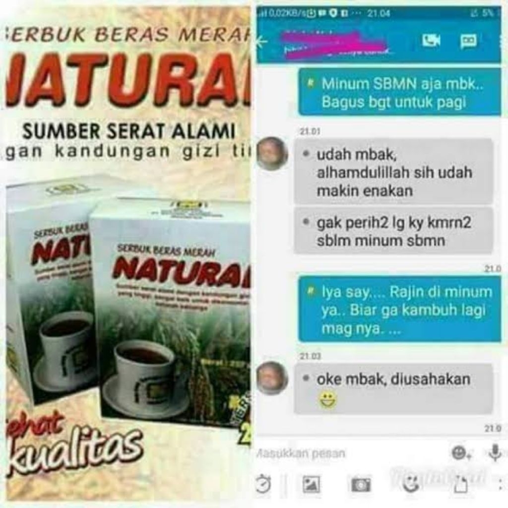 

Serbuk Beras Merah NASA 500gr-SBMNB NASA