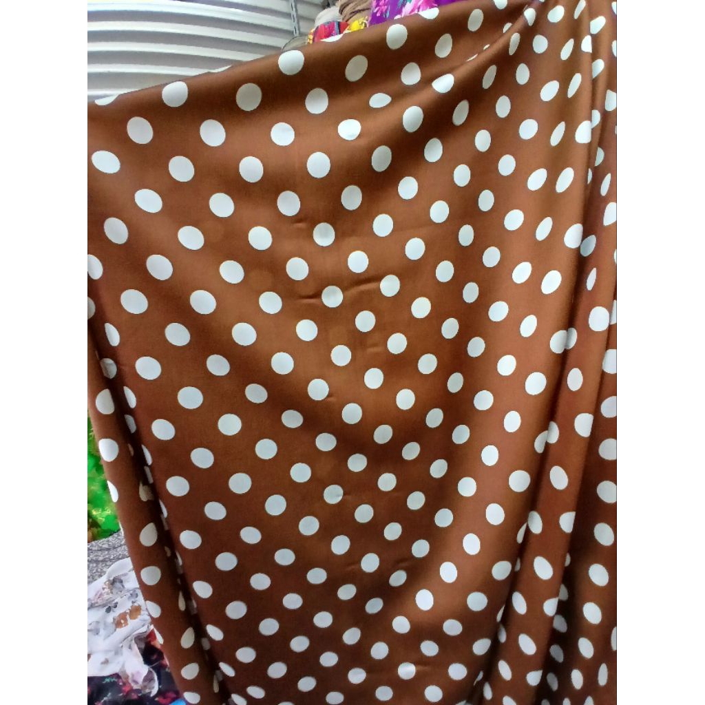 Kain/Bahan satin silk motif premium//Bahan satin silk printing//Kain santorini motif(silk22)