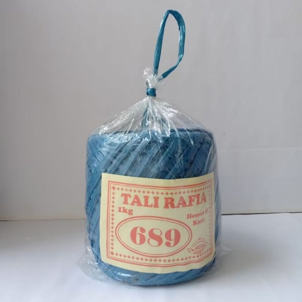 

Tali Rafia 1kg full warna merk 689
