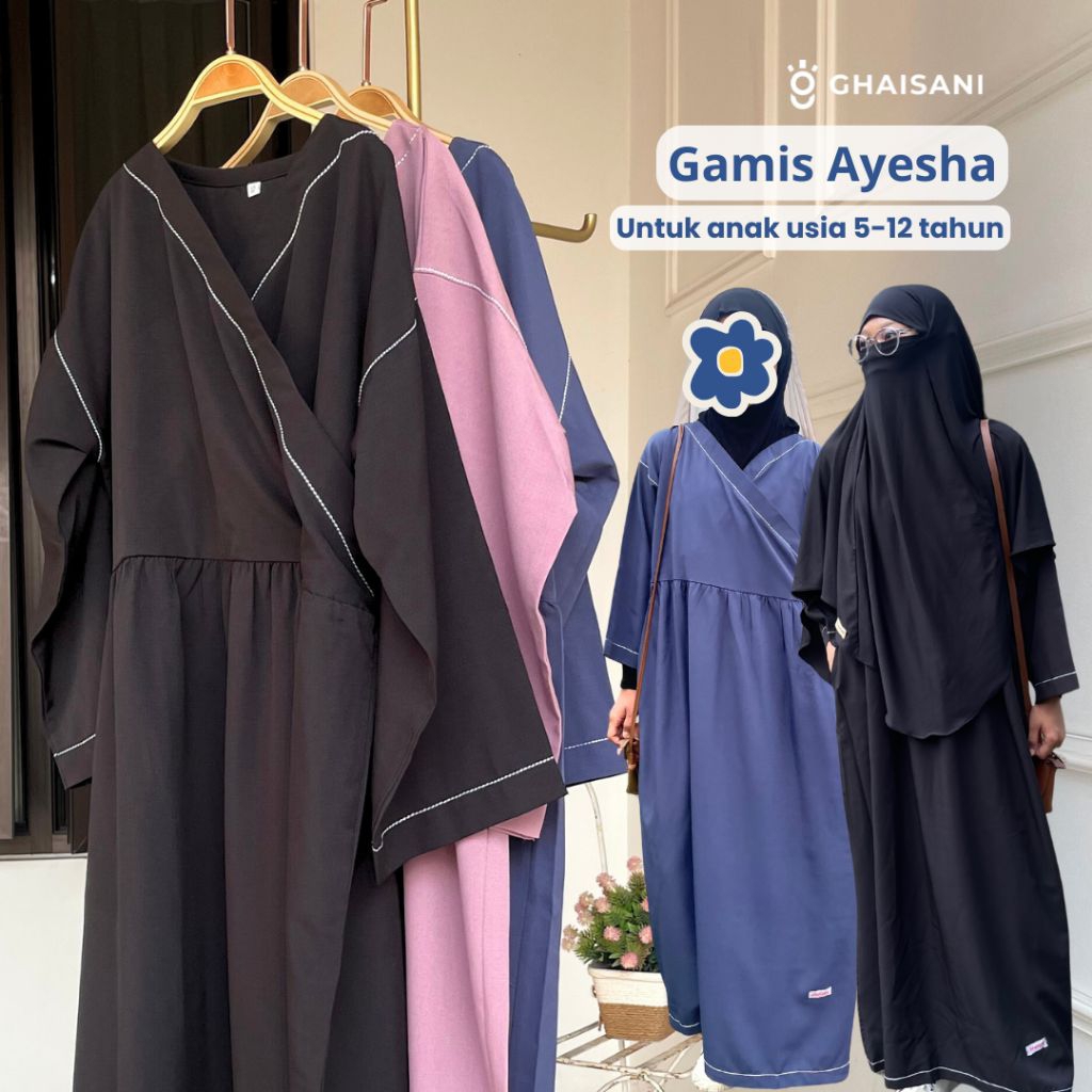 Gamis Anak Hanbok 5-12 Tahun Ayesha Dress Gamis Anak Perempuan