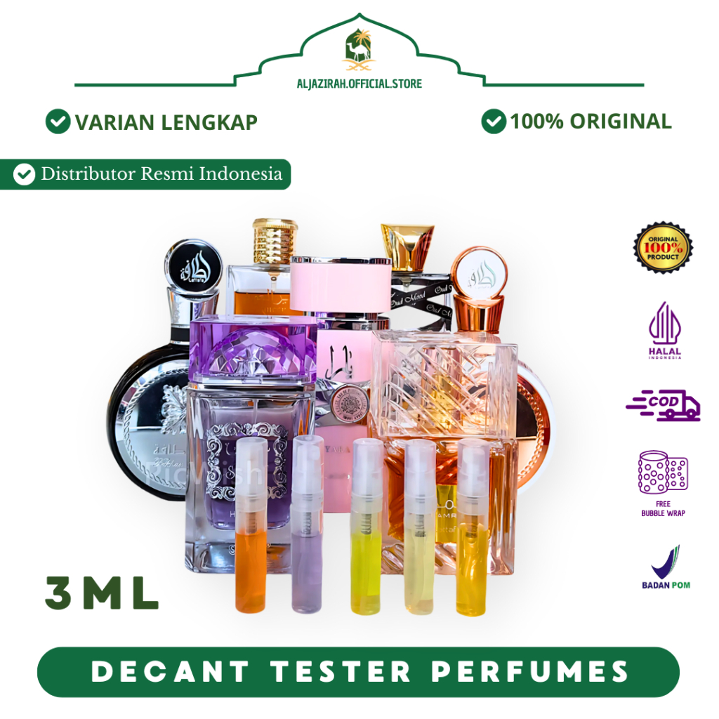 DECANT PARFUME ARAB | TESTER | PARFUM ORIGINAL LATTAFA ASDAAF SURRATI ARD AL ZAAFARAN