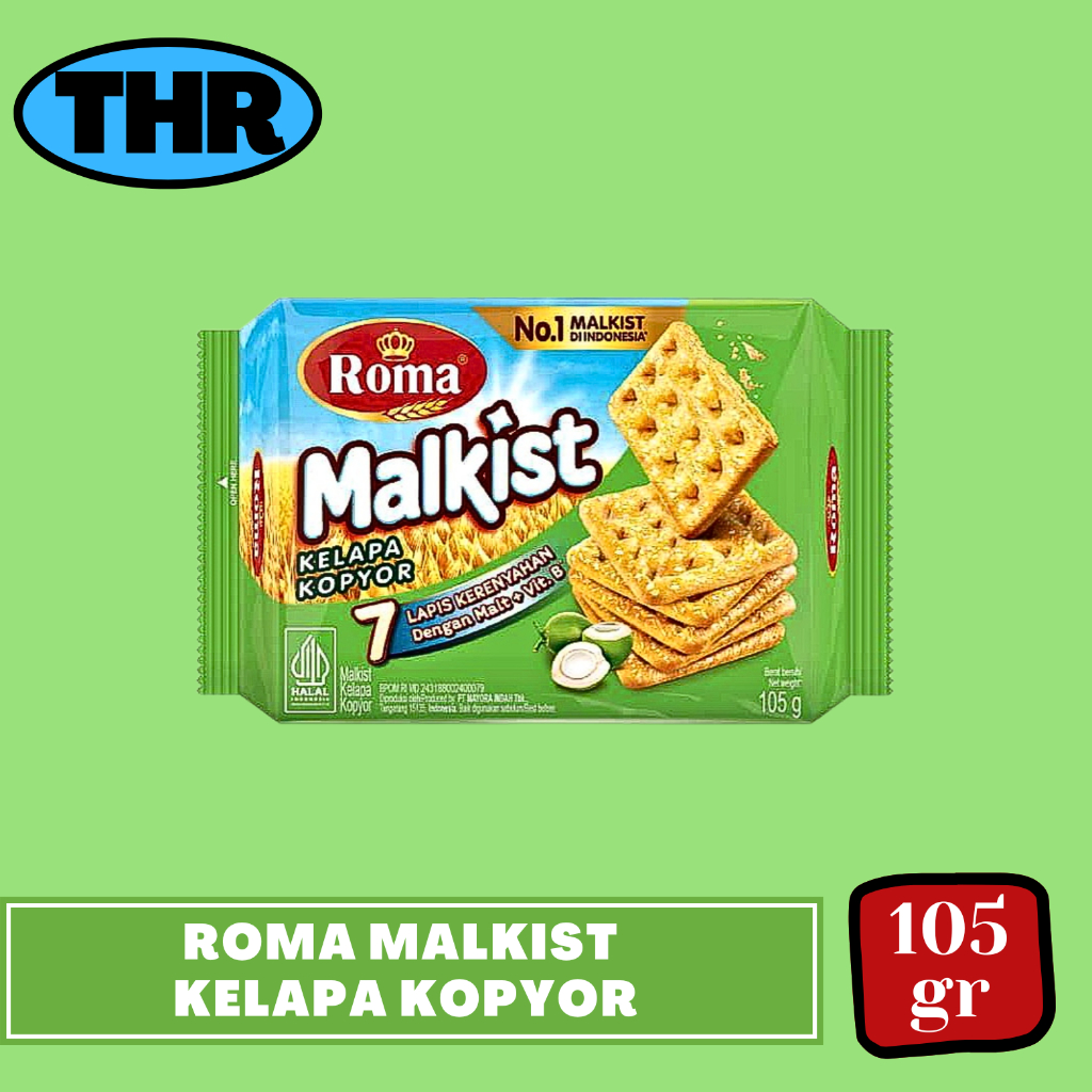 

Roma Biskuit Malkist Kelapa Kopyor 105gr