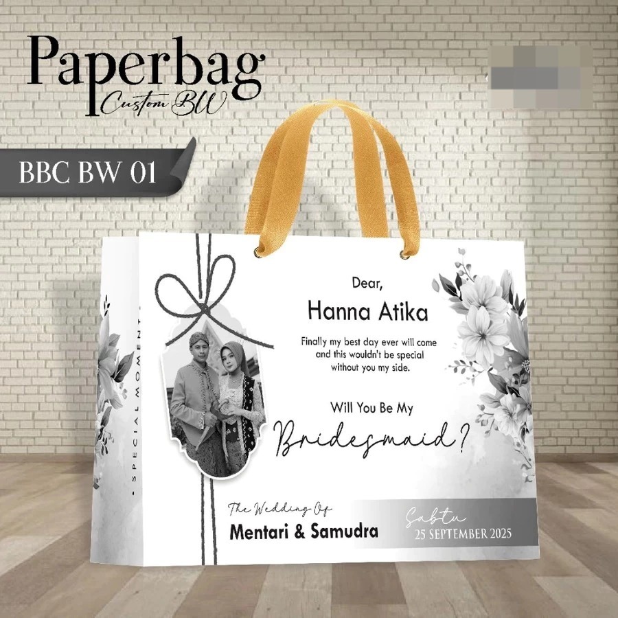 

PAPER BAG BRIDESMAID CUSTOM - TAS PAPER BAG BBC MURAH - PAPER BAG CUSTOM FOTO