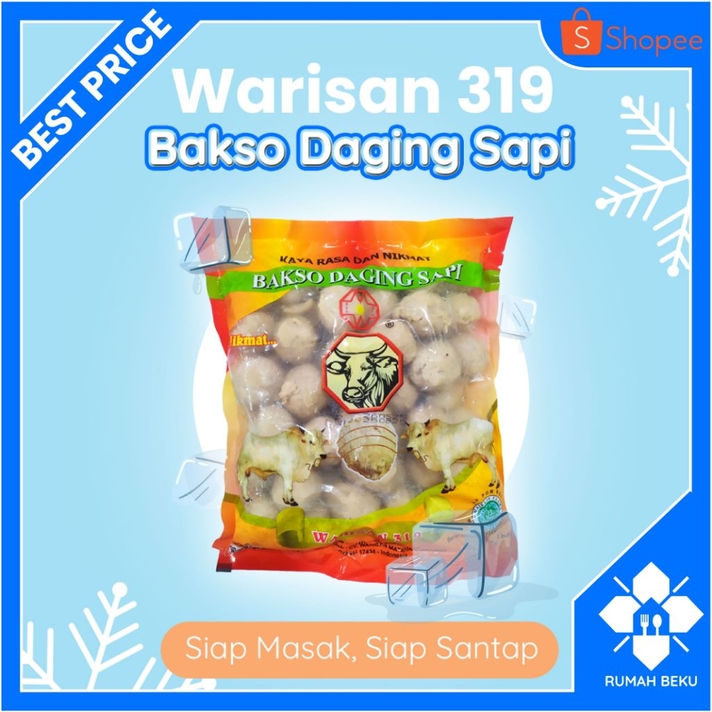 

Bakso Daging Sapi Siap Kukus - Lembut & Gurih - 650gr | Rumah Beku
