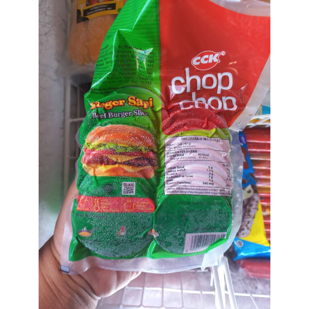 

Chop Chop Daging Burger Mini (isi 20pcs) Kemasan 280gram