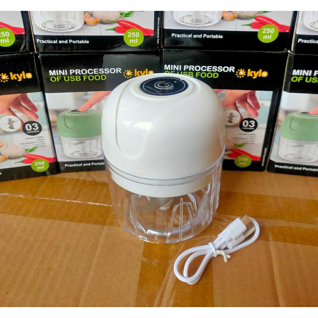 (COD) CHOPPER BUMBU KYLO MINI USB BISA DI CHARGE / BLENDER BUMBU MINI PORTABLE/ PENCACAH BAWANG / BL