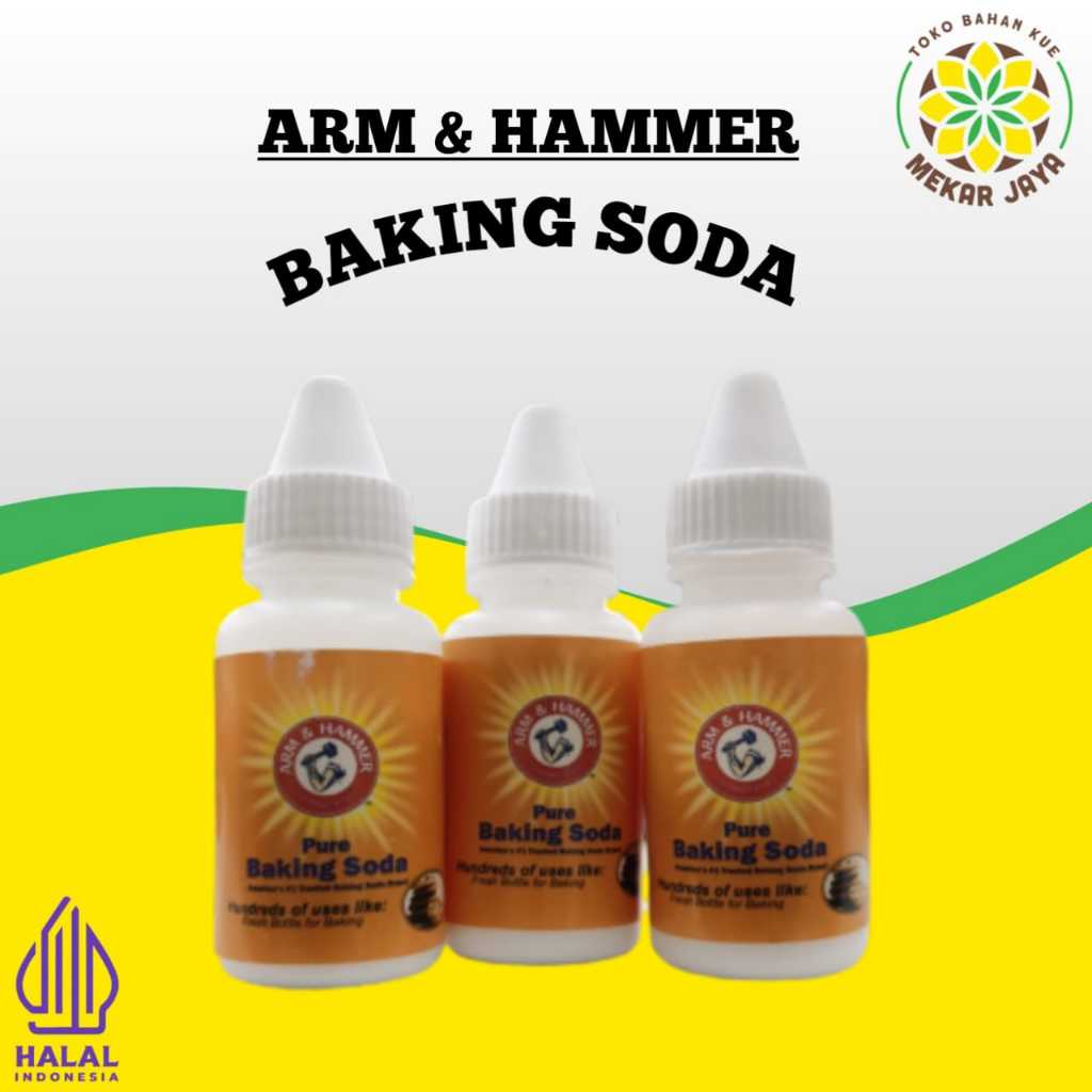 

Arm & Hammer Baking Soda 34g - Pure and Natural Soda Kue
