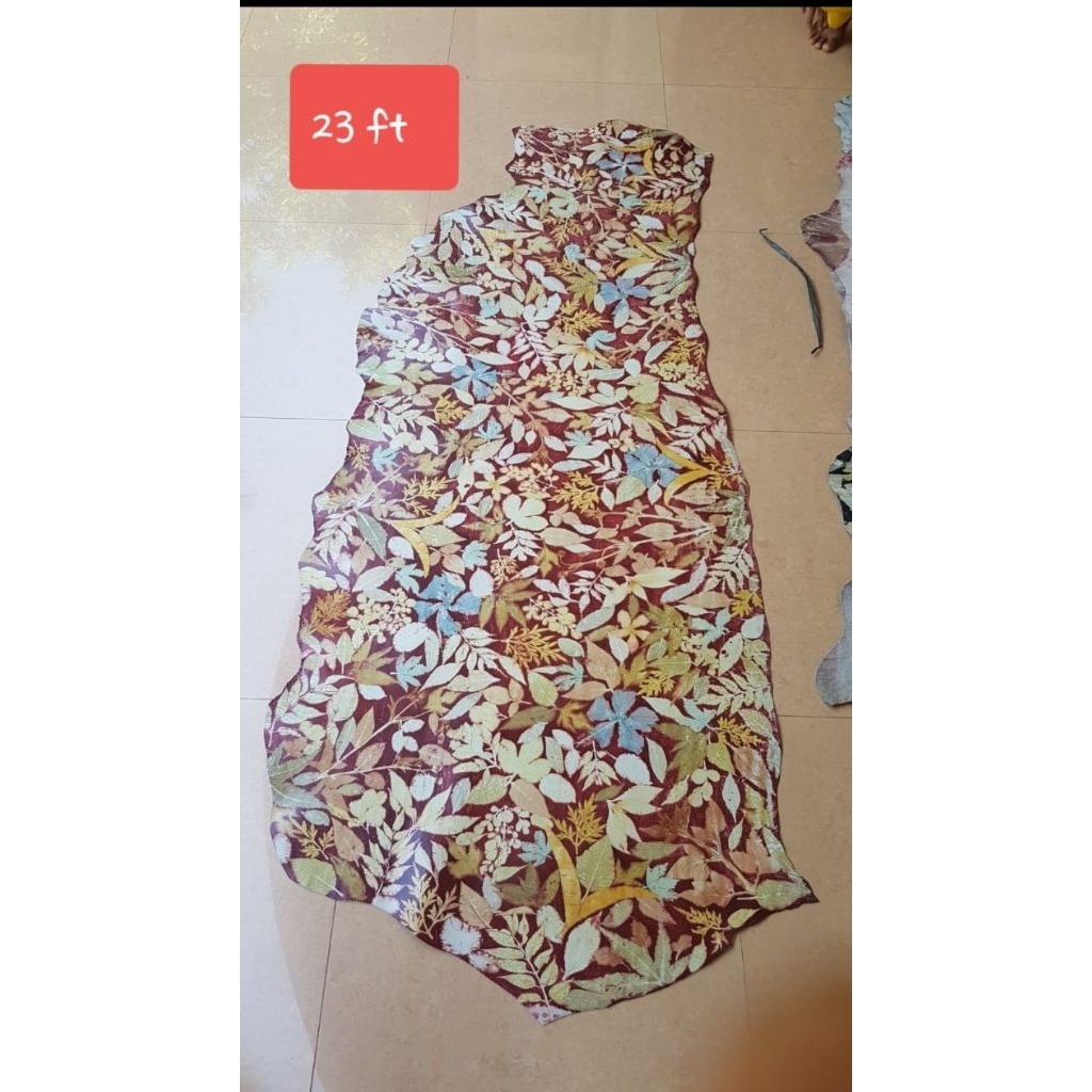 Kulit Sapi Lembaran Ecoprint | Kulit Sapi Ecoprint