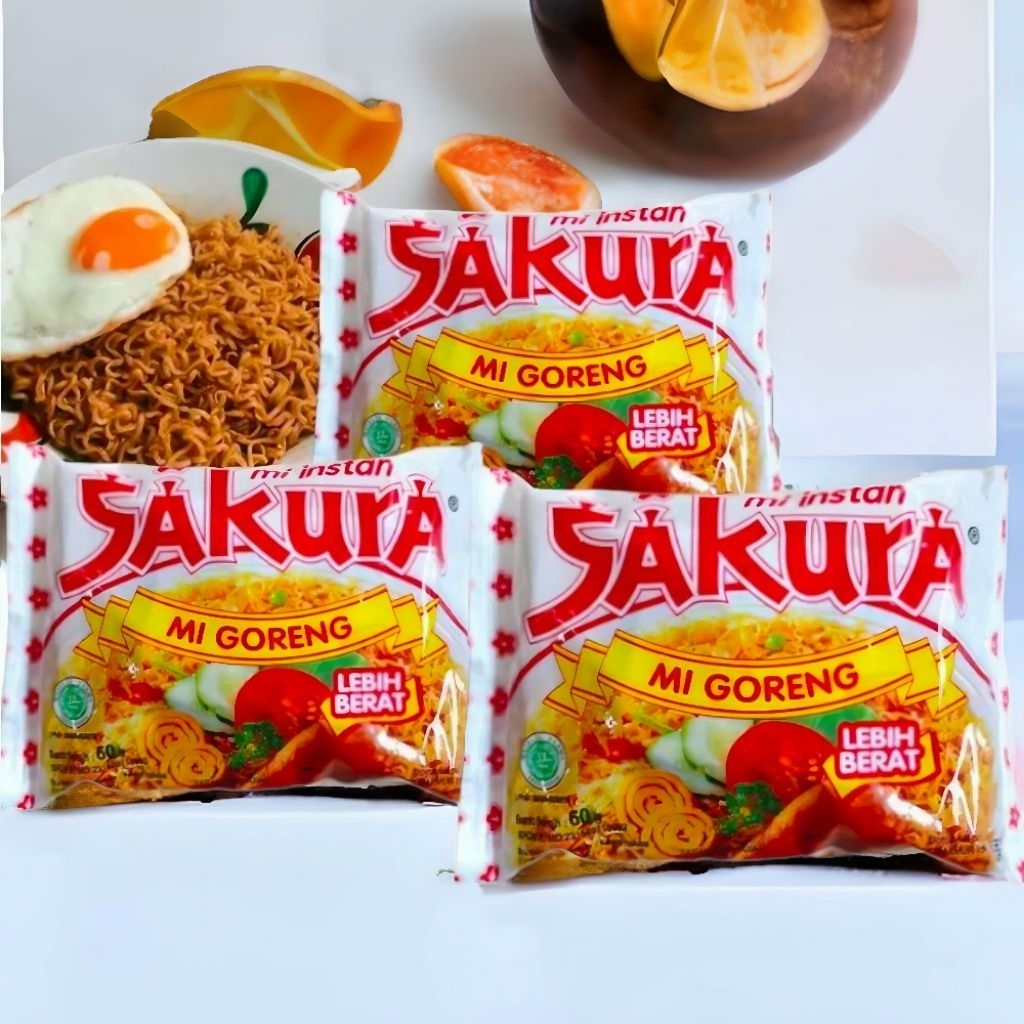 

SAKURA INSTAN MIE GORENG PER 5 PCS- Mie jadul
