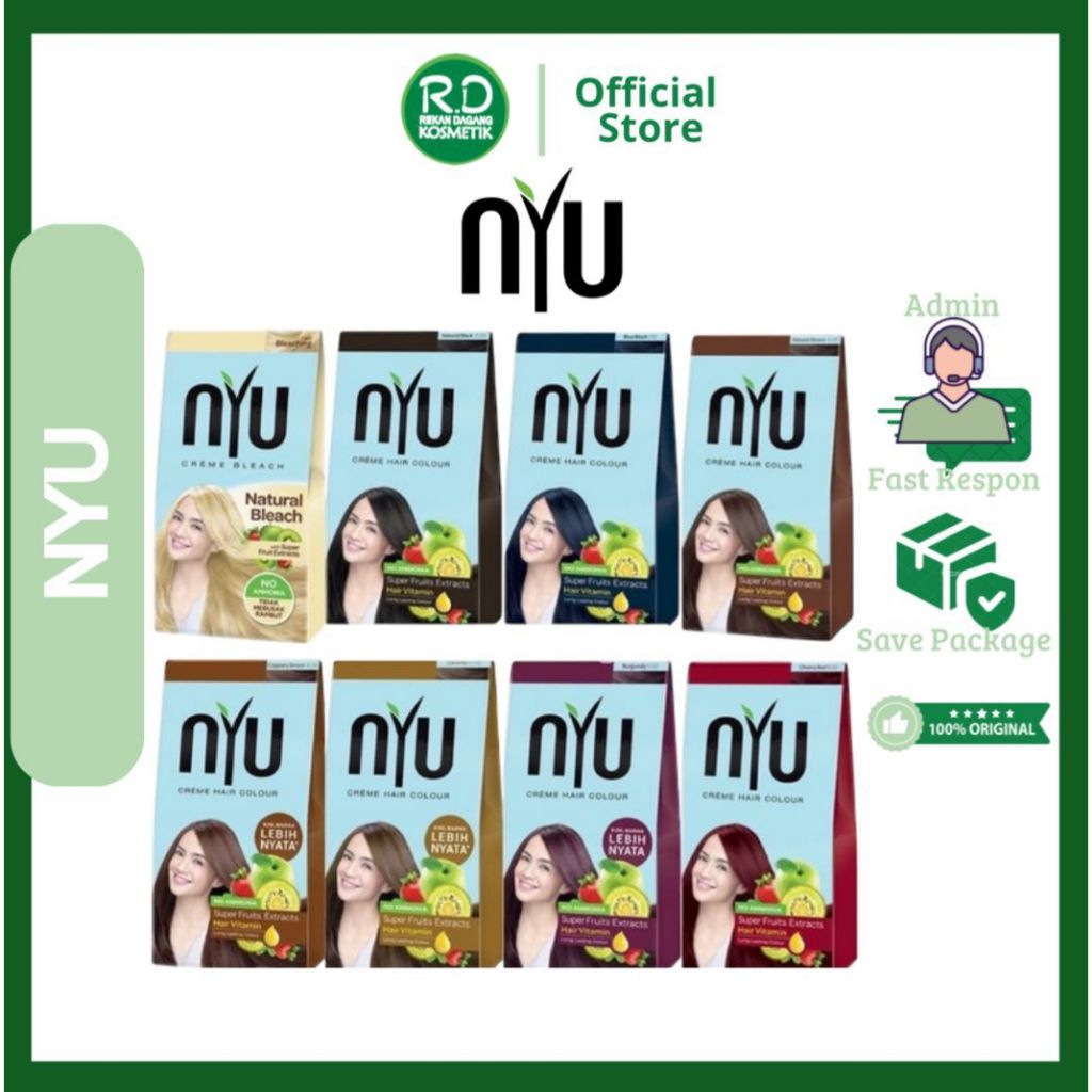 NYU HAIR COLOR - NYU NATURAL BLEACHING - PEWARNA RAMBUT
