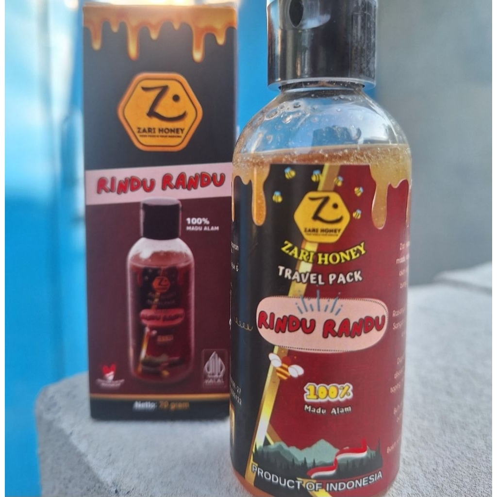 

Madu Murni - Rindu Randu - Zari Honey - Madu Travel - Madu Mini 70gram