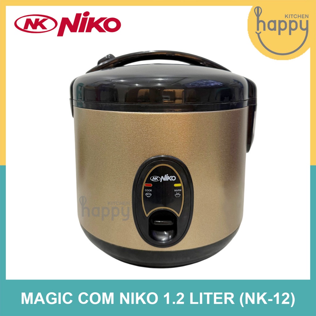 Niko Rice Cooker NK 12 BG / WS / BTQ 1.2 Liter Magic Com Niko NK 12 Anti Lengket Low Watt