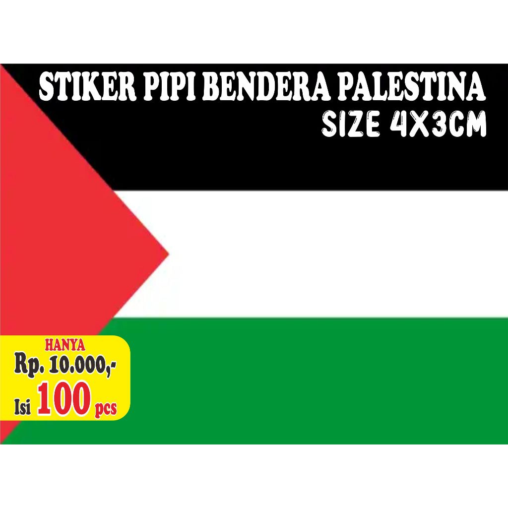 

(100PCS) Sticker Pipi Palestina | Tempelan Pipi Bendera Palestina TERMURAH I SAVE PALESTINA