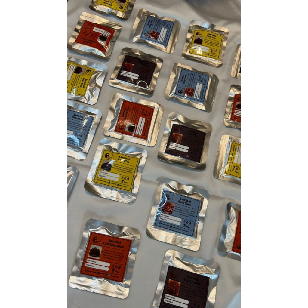 

Sambal Sachet Murah Cumi Baby / Paru / Cakalang / Teri Lembut khas Pawon Rica Nusantara