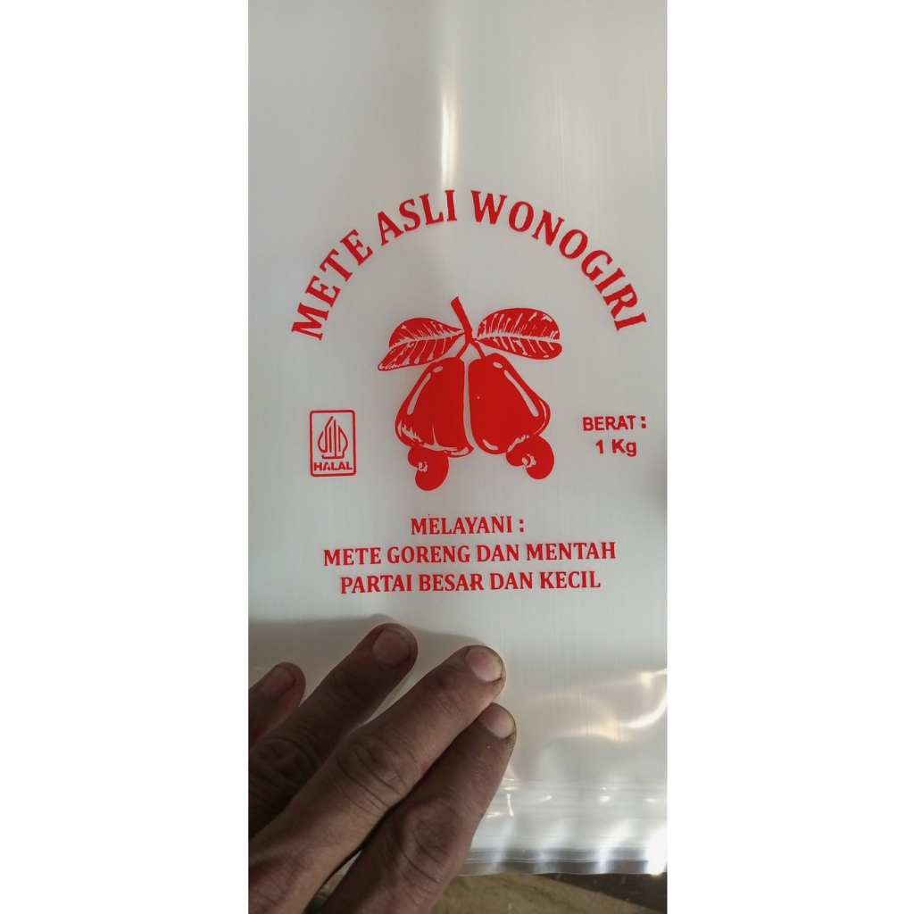

Plastik sablon cap mete kemasan 1 kg