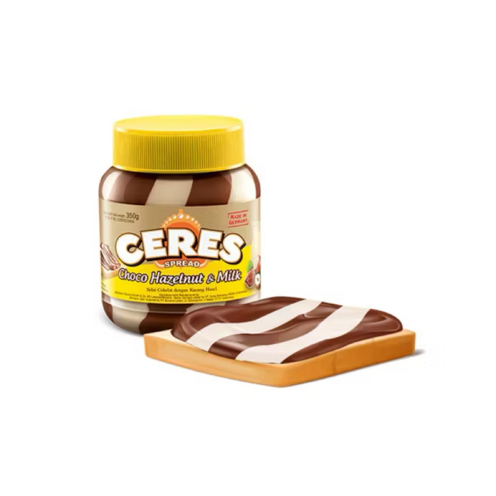 

Ceres Choco Hazelnut & Milk Spread 350g – Kombinasi Lezat Cokelat dan Susu ala Jerman