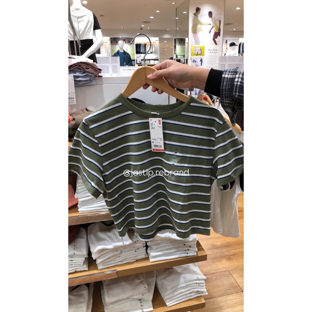 kaos uniqlo garis garis jastip