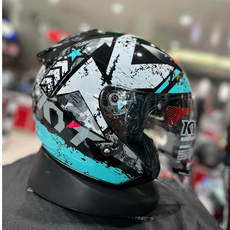 Helm Kyt Galaxy R Flat Racing Visor Slide #5 100% Original