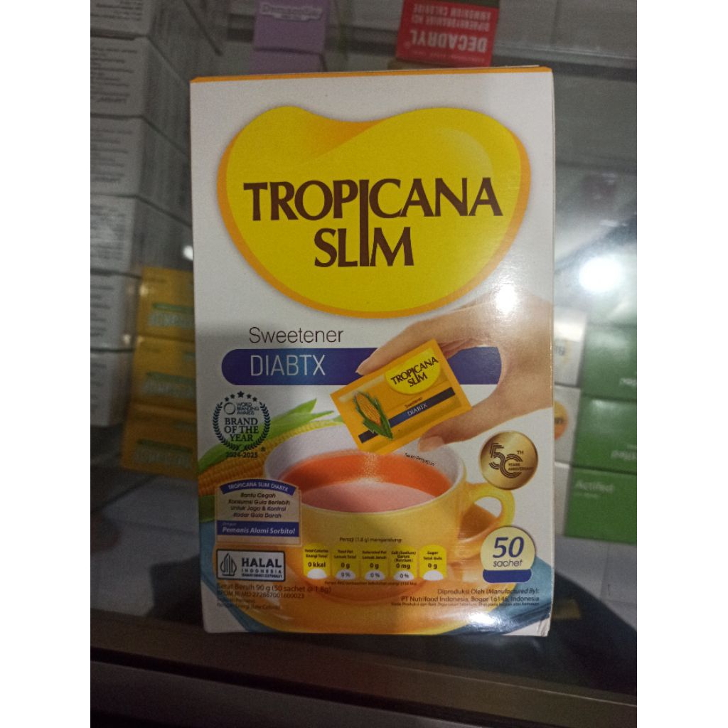 

Tropicana Slim Sweetener Diabtx 50 Sachet