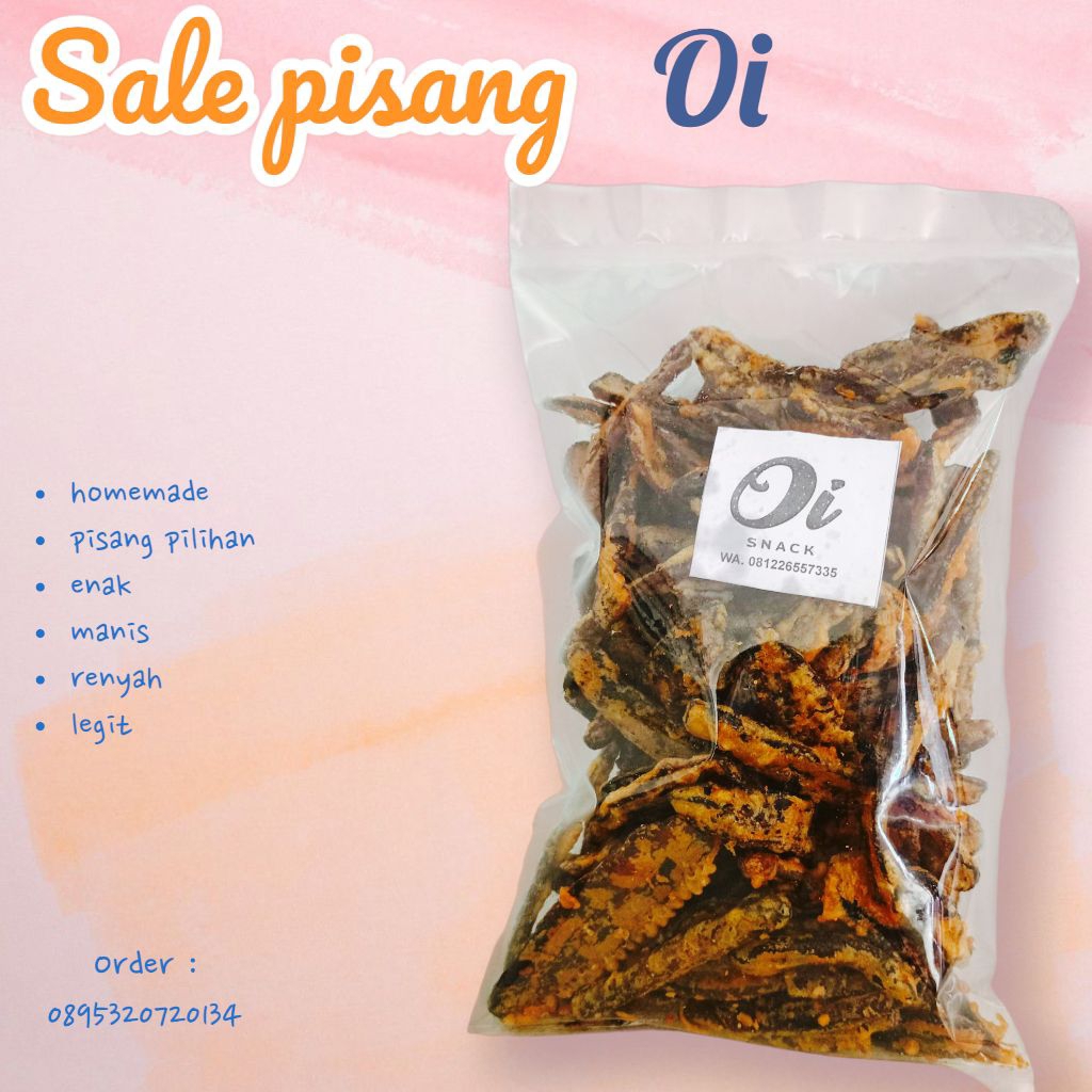 

SALE PISANG OI kemasan @500 gr