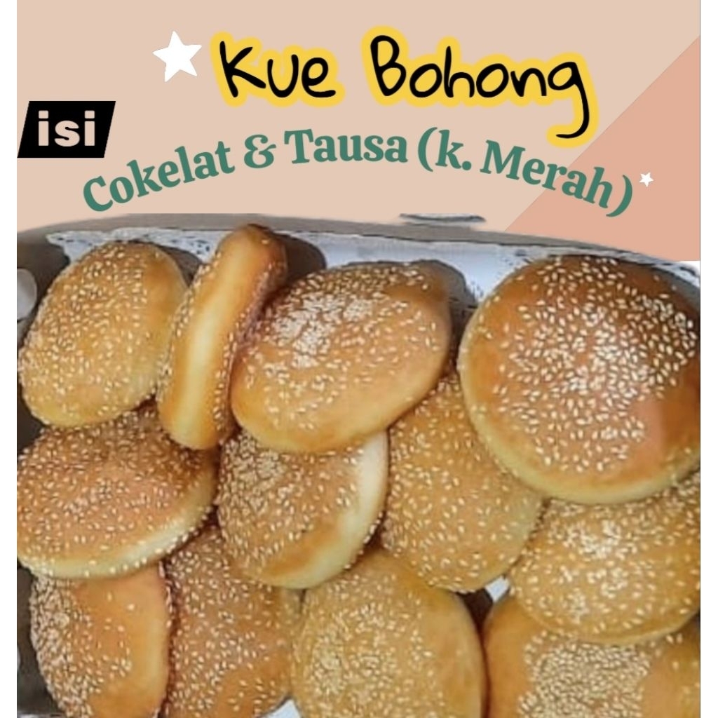

Kue Bohong isian ( cokelat & Tausa)