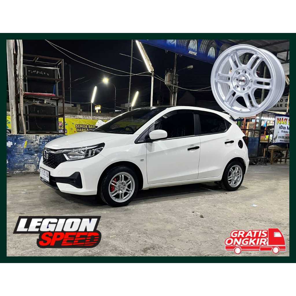PAKETAN VELG BAN RING 15 VELG RACING HSR AERI RING 15 SILVER + BAN 195 50 R15 651 SPORT