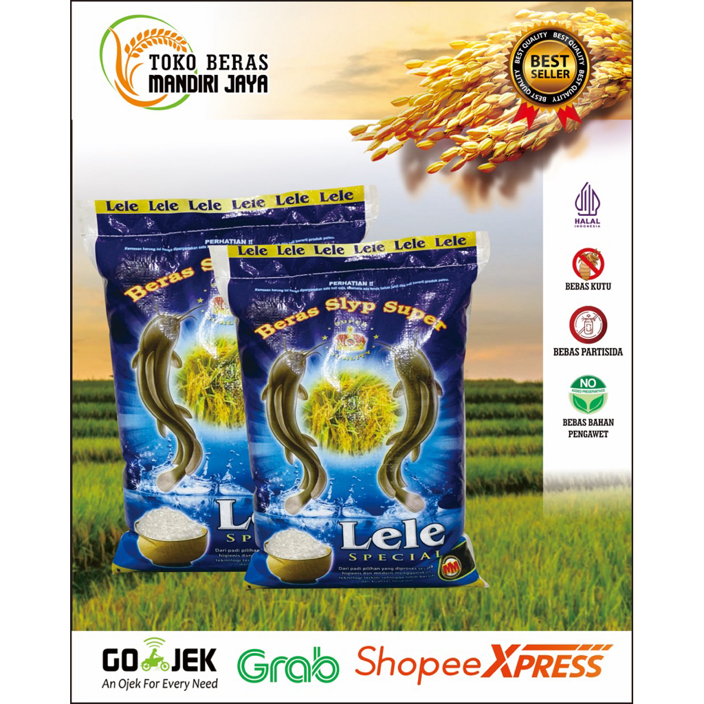 

Beras Lele Spesial Tersedia mulai dari 5Kg 10Kg 20Kg