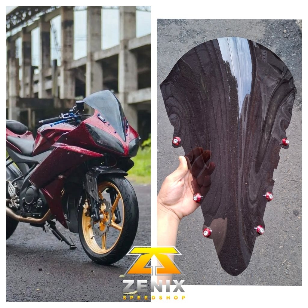 Visor R15 V2 Model Jambul Full Jenong Bonus Baut Variasi