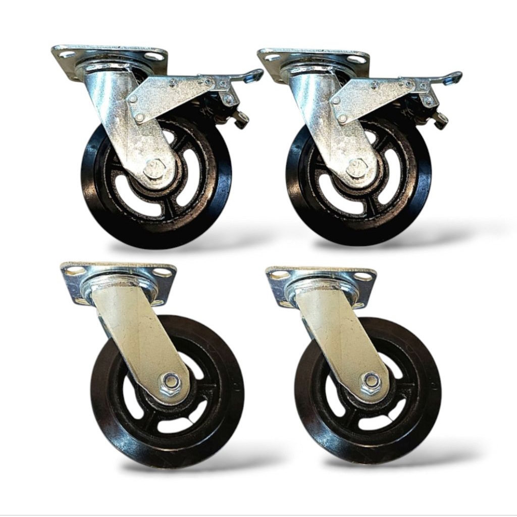 RODA TROLI - RODA KARET HEAVY DUTY 5 INCH - 1SET ( 2REM + 2HIDUP )