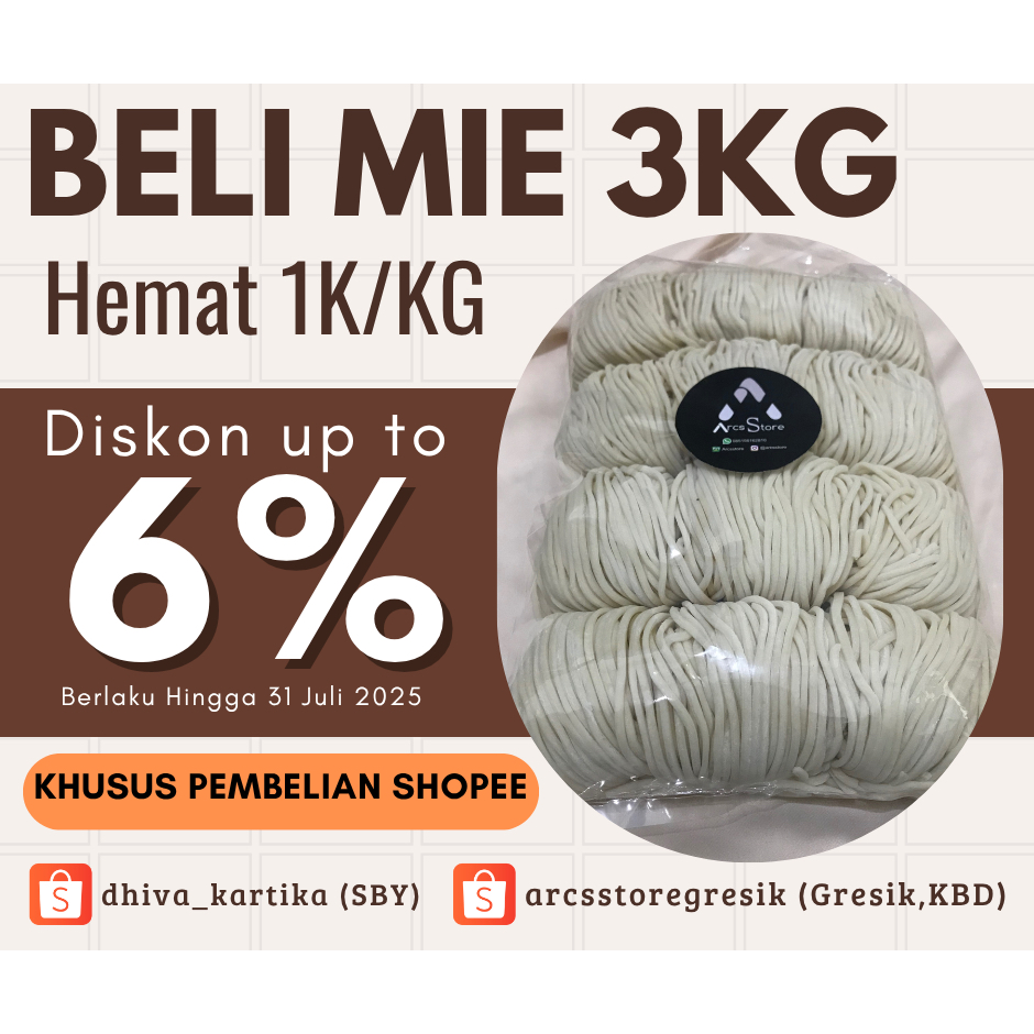 

MIE UDON MENTAH 1KG GULUNG 12PORSI LEBIH LICIN DAN HALAL ENAK MURAH COCOK UNTUK JUALAN ATAU PRIBADI