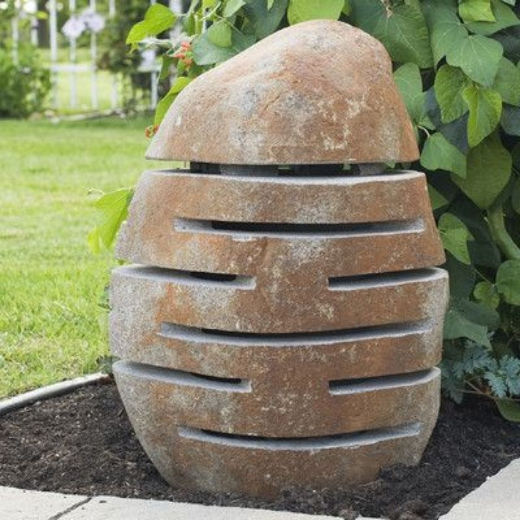 Kap Lampu Taman Batu Kali River Stone | Kap lampu Taman Aesthetic Kekinian | Free Packing
