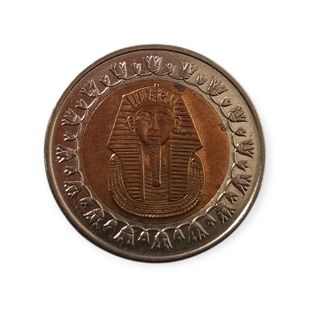 Koin asing Bimetal Mesir 1 Pound