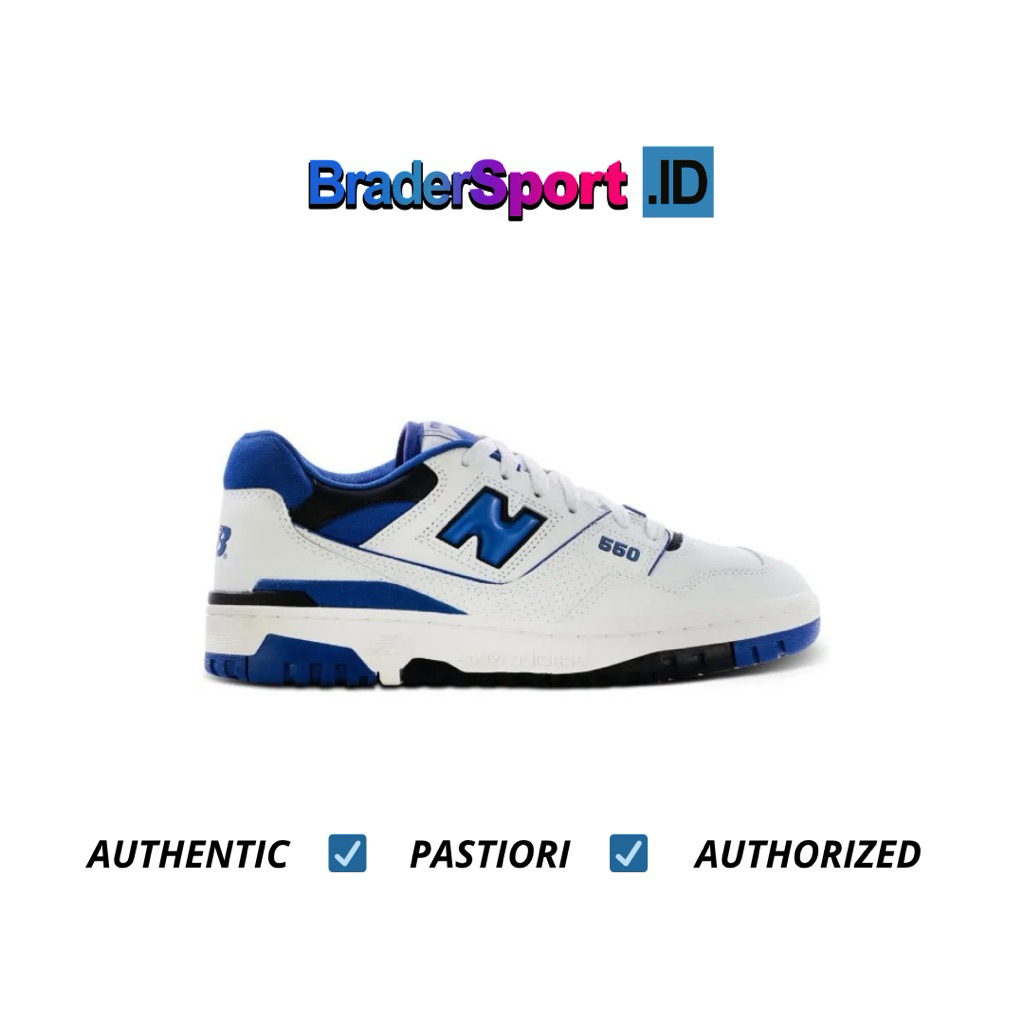 New Balance 550 White Blue Team Royal