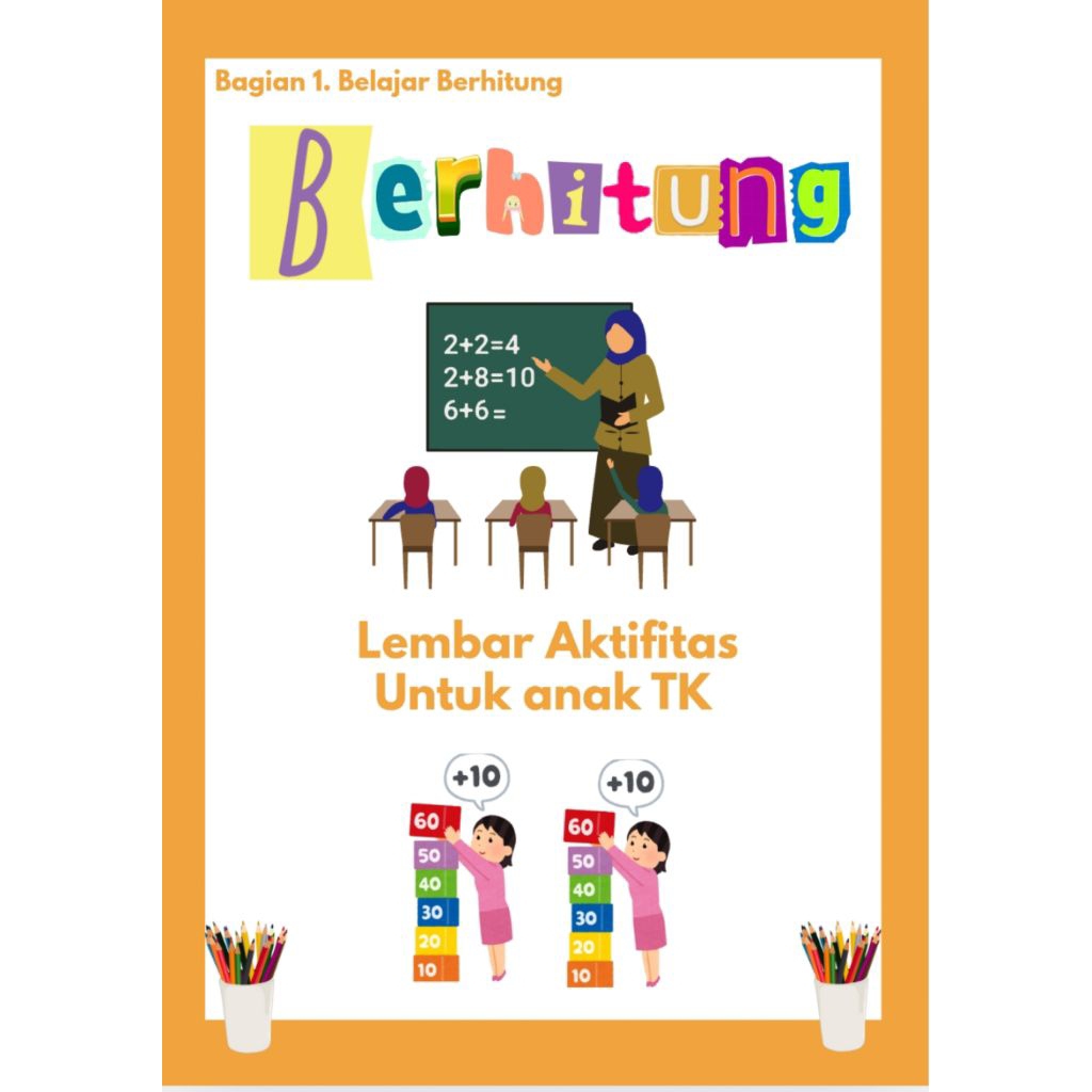 

lembar berhitung anak tk/uk.a5/print warna/hvs80gsm