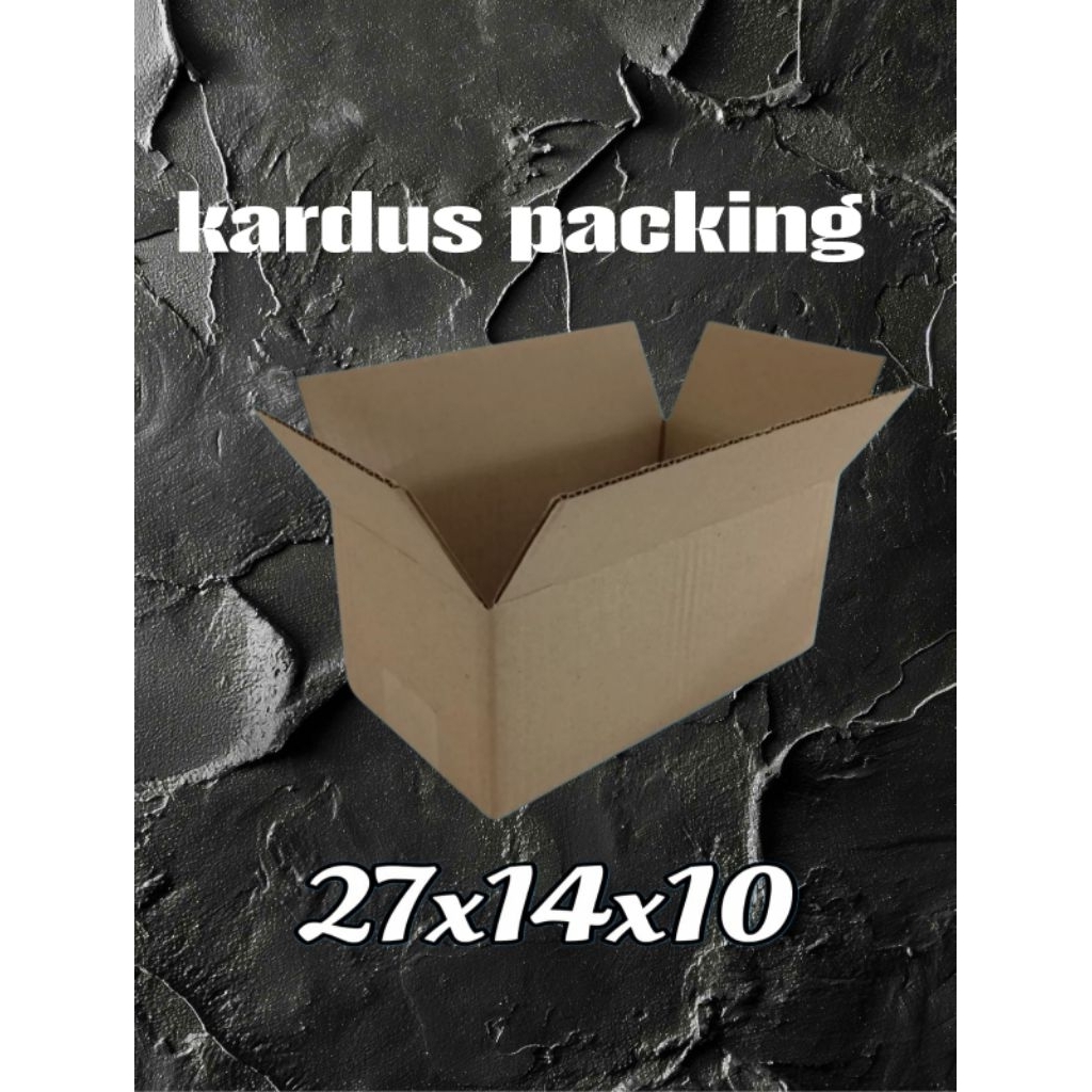 

kardus packing UK 27x14x10 kardus kecil kardus besar..