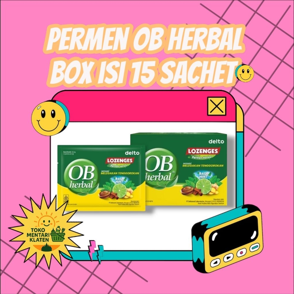 

Permen OB Herbal 1 Box - 15 Sachet