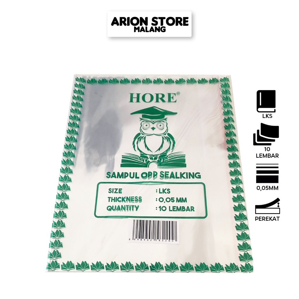 

[Isi 10pcs] Sampul Buku LKS HORE 0,05mm