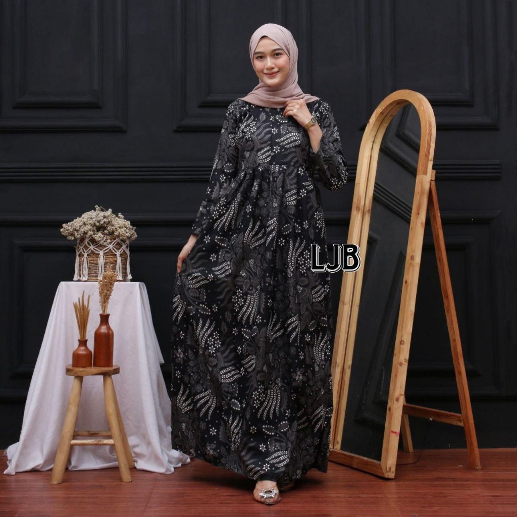 Baju gamis batik pekalongan