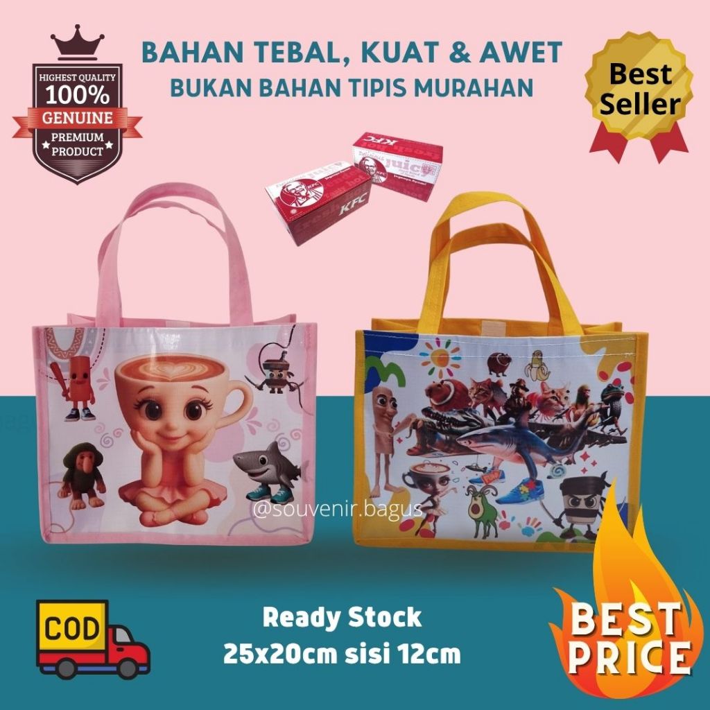 

Tas Ultah Tung Tung Sahur Anomali brainrot Ballerina Cappucina Tralelero Tralala