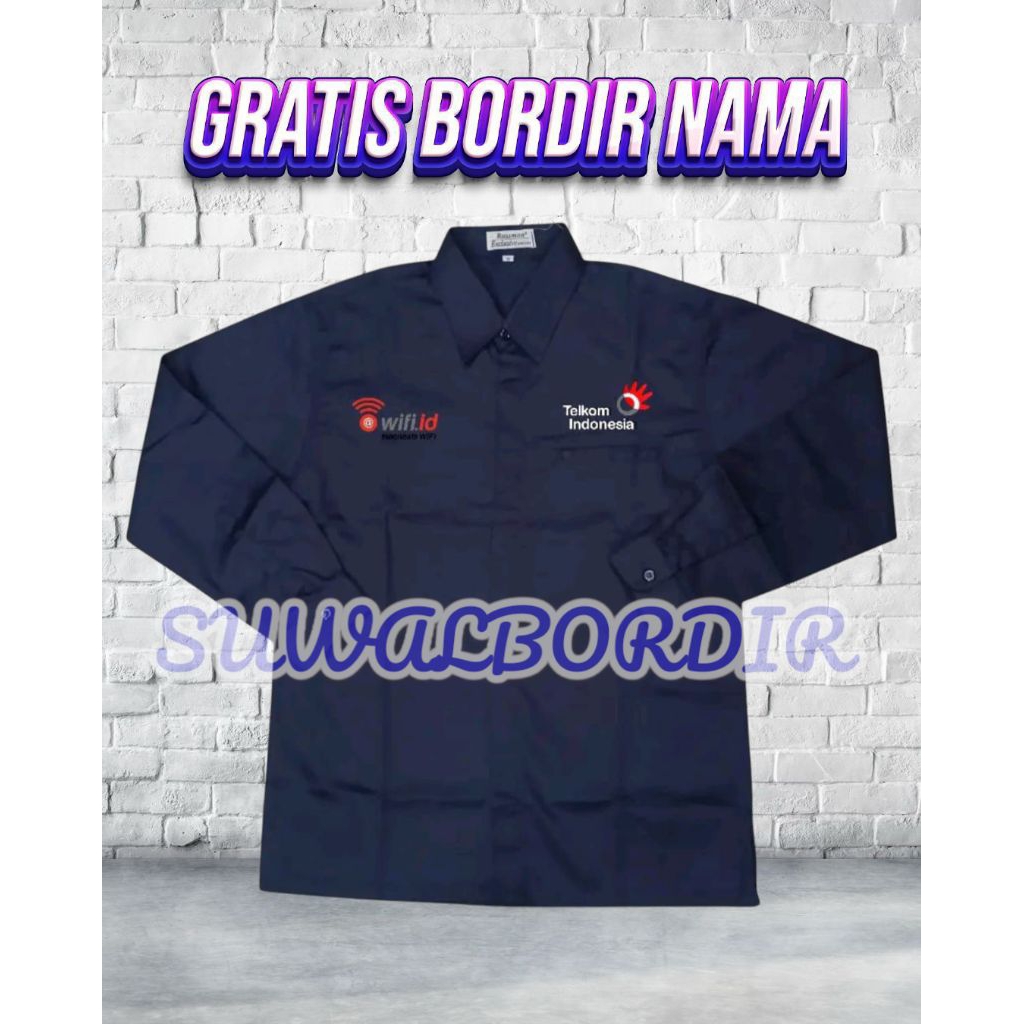 KEMEJA TELKOM INDONESIA KEMEJA TELKOM WIFI SERAGAM TELKOM ATASAN BAJU TELKOM
