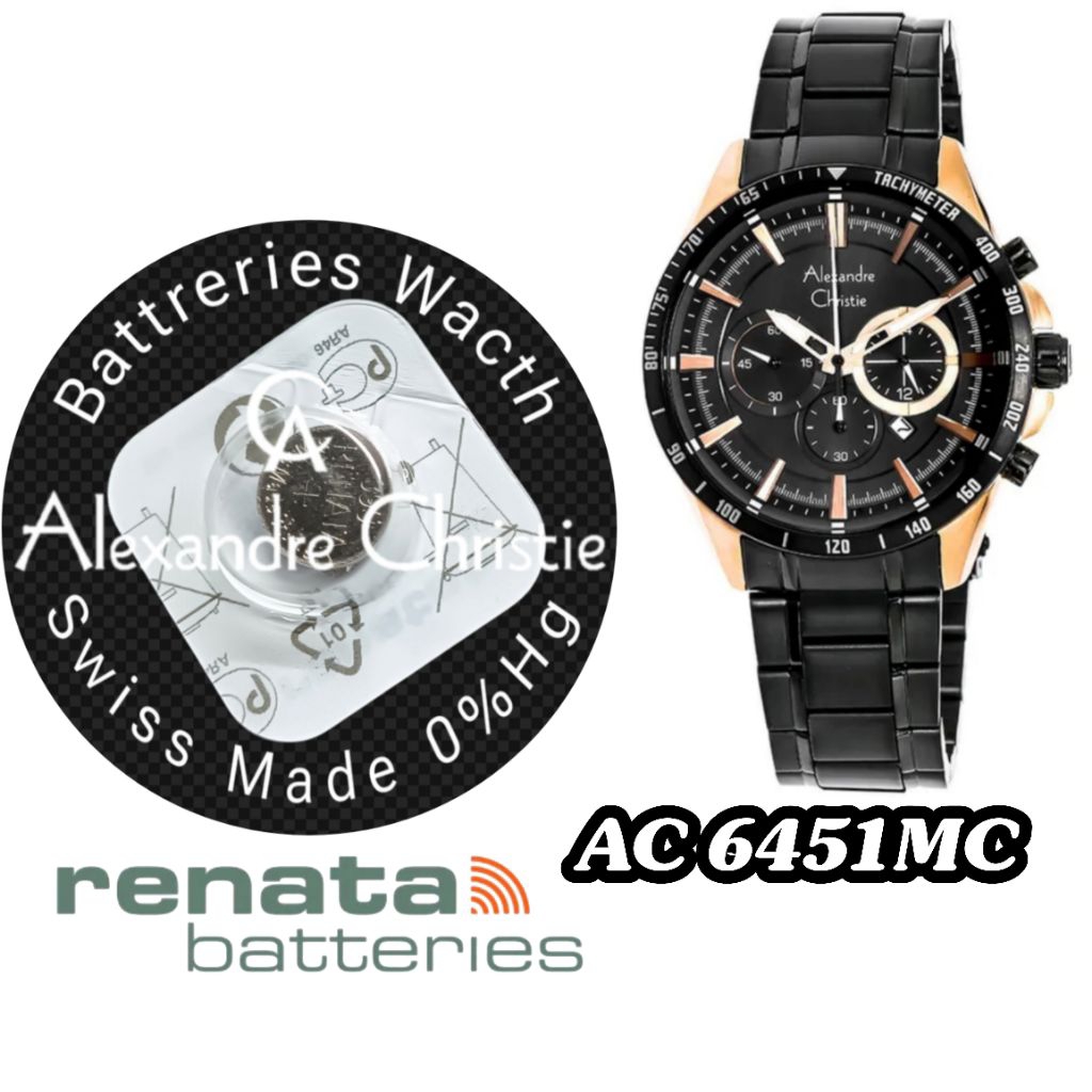 battrai jam tangan Alexandre Christie 6451mc battrai pengganti battrai jam tangan 0%Mercury