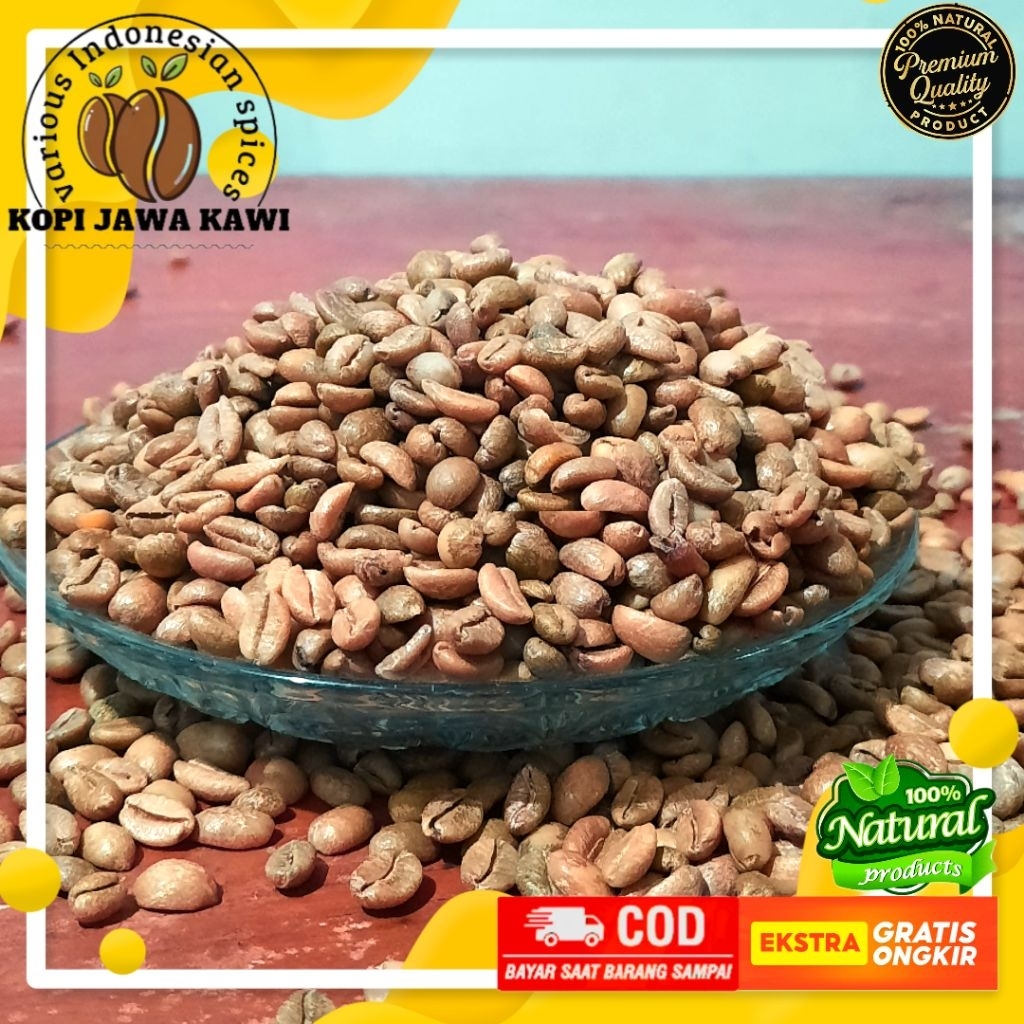 [ PREMIUM GREEN BEANS NANGKA / EXCELSA ] 250 g Kopi Nangka Super Natural Full Washed Oce Gunung Kawi