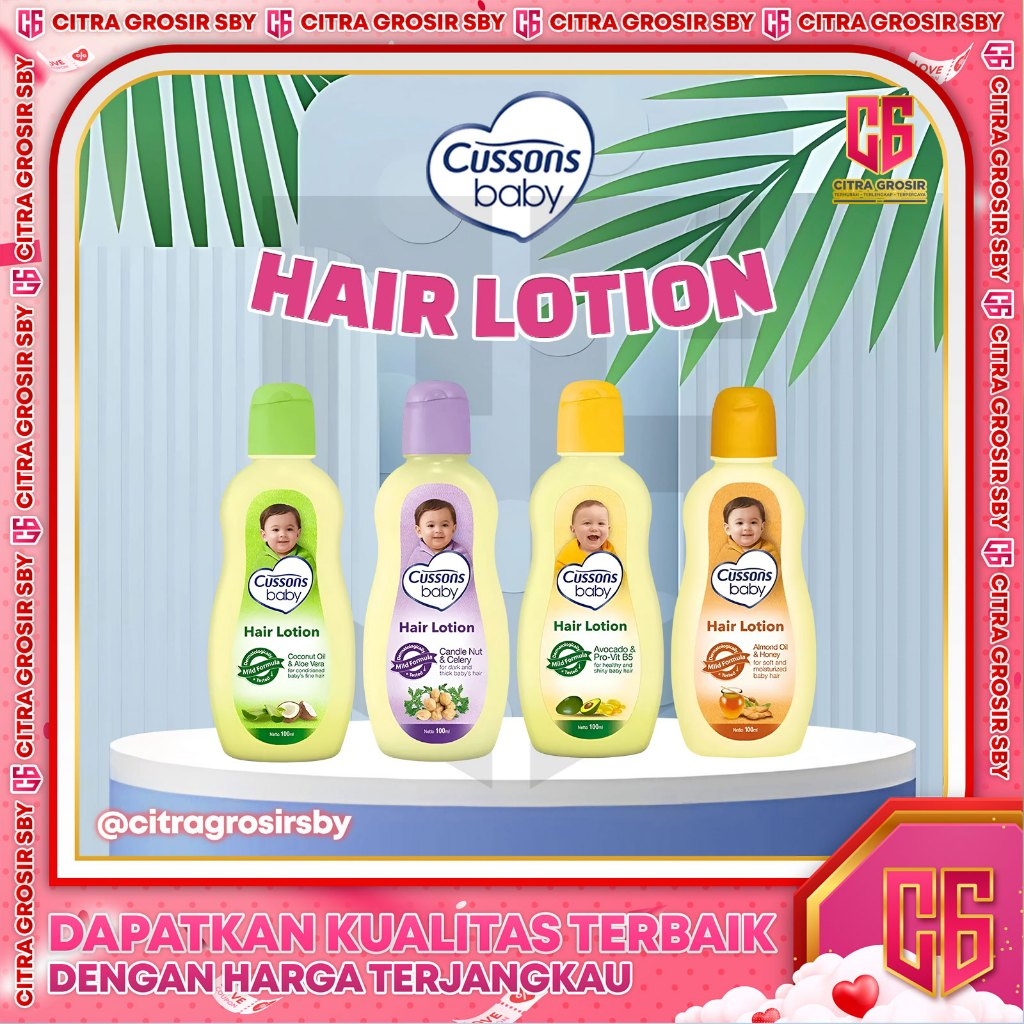 CUSSONS Baby Hair Lotion 50+50mL & 100+100mL Minyak Rambut Bayi || Vitamin rambut Bpom