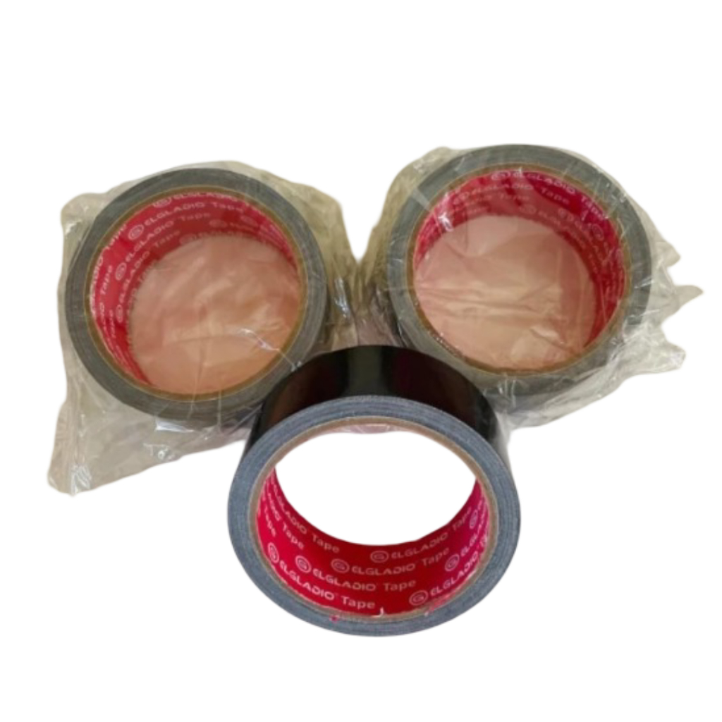 

~TOOLS MASTER~Lakban Kain Hitam 2" inch ElgladioTape 45mm Seal Tape Hitam Lakban Isolasi Kain Hitam Cloth Tape 2" inch