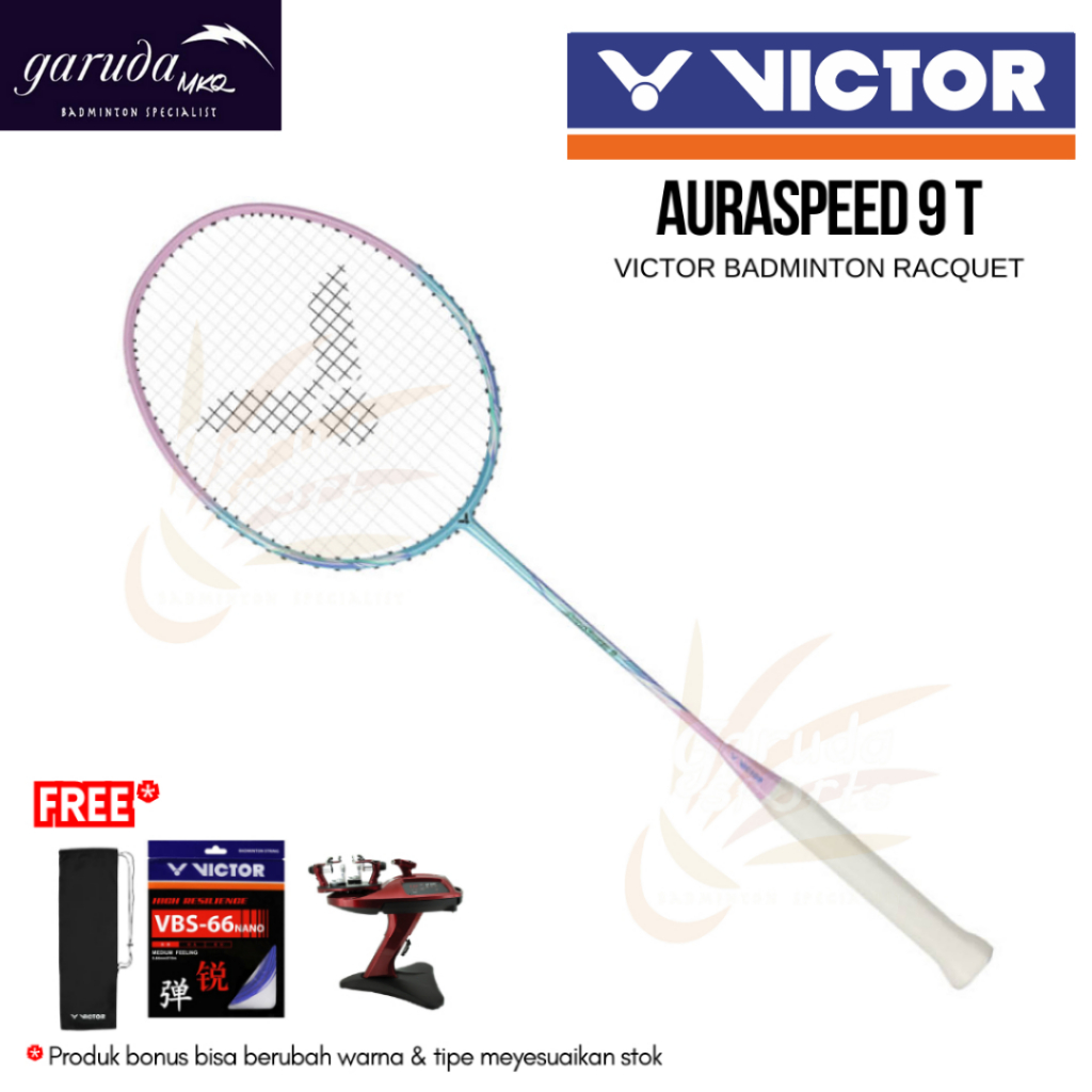 RAKET BADMINTON VICTOR AURASPEED 9 T / ARS 9 T / ARS9T / Victor Auraspeed 9T