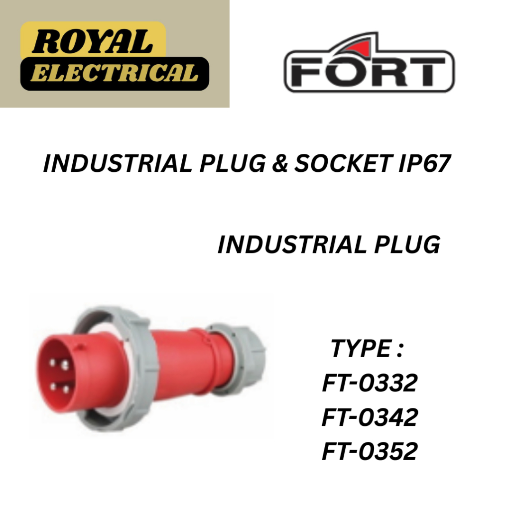 FORT INDUSTRIAL PLUG - TYPE FT-0332 / FT-0342 / FT-0352