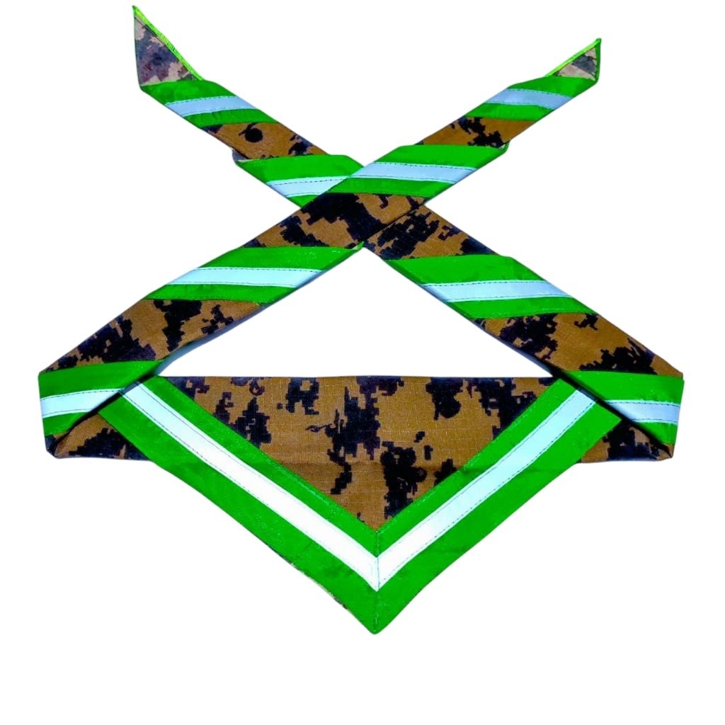 Scraft Loreng Pramuka Menyala / scrap pramuka loreng / scraft loreng list Menyala